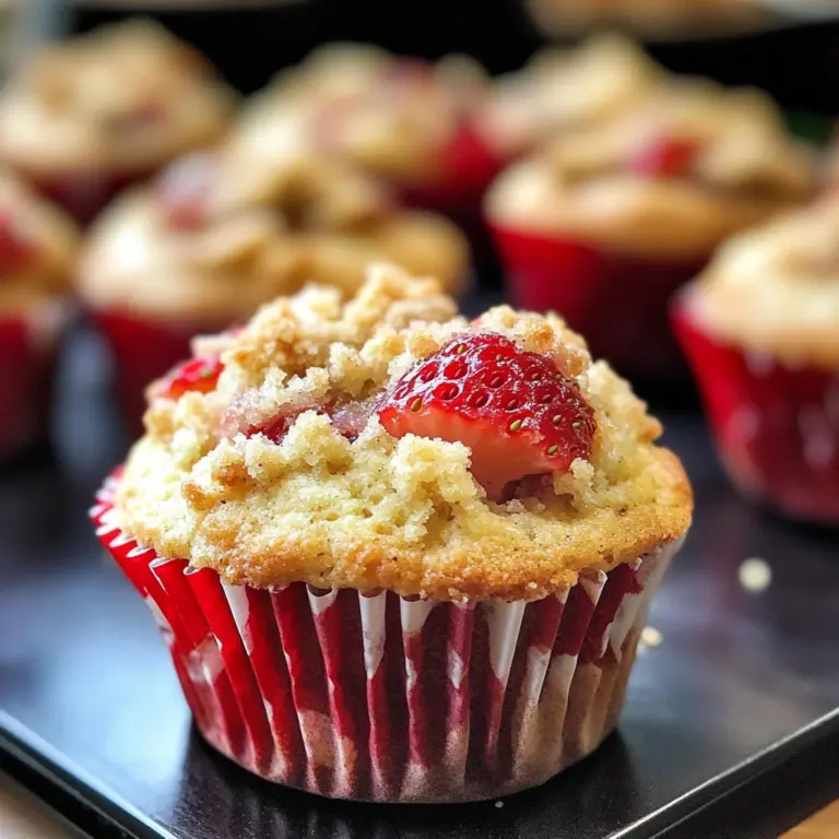 Bakery Style Strawberry Muffins