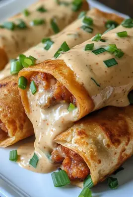 Boudin Chimichangas with Crawfish Cream Sauce: A Must-Try!