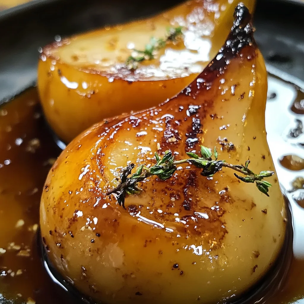 Buttery Roasted Pears - apple vinegarandcookie