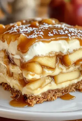 Caramel Apple Eclair Cake