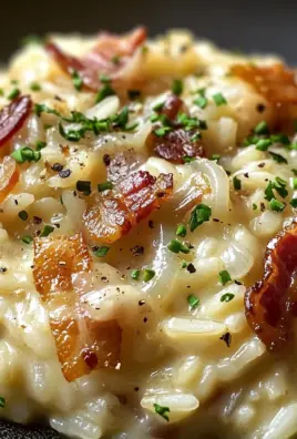 Caramelized Onion Turkey Turkey Bacon Risotto: A Creamy Delight for Your Dinner Table