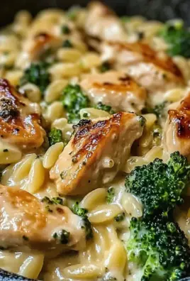 Cheesy Chicken Broccoli Orzo