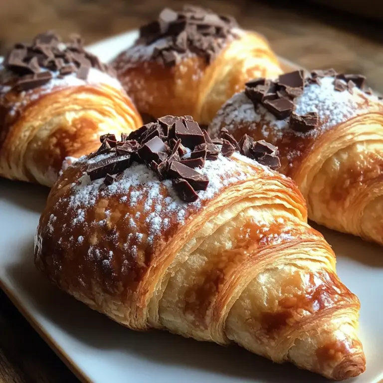 Chocolate Almond Croissants Recipe