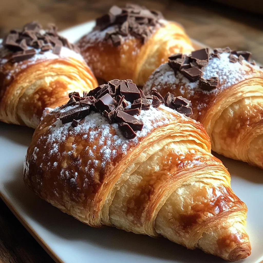 Chocolate Almond Croissants Recipe