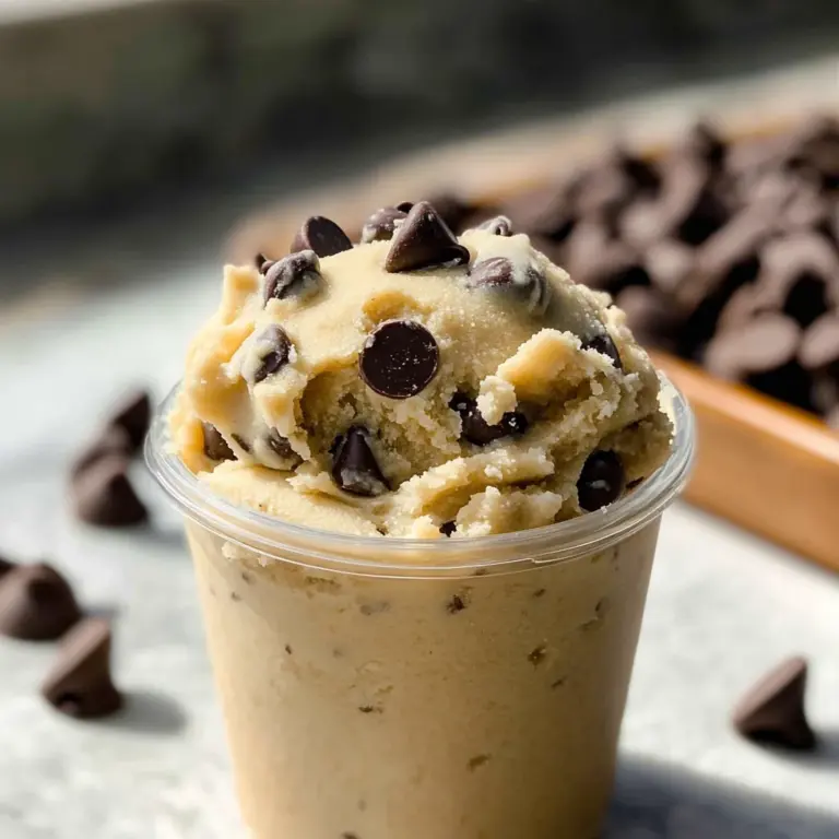 Chocolate chip edible cookie dough for one [3 variations]