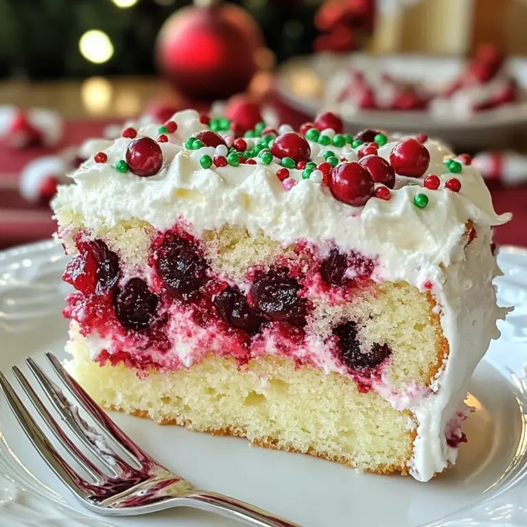 Cranberry Poke Cake Recipe