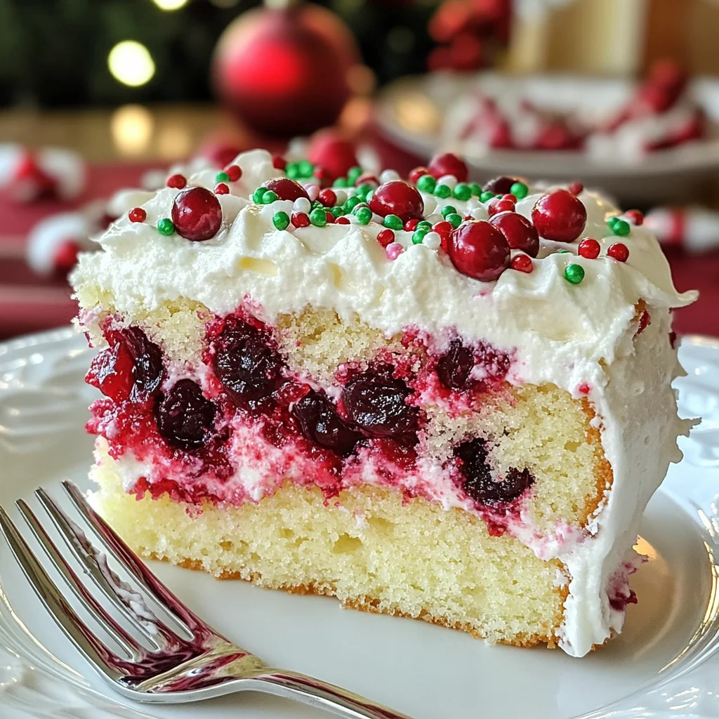 Cranberry Poke Cake Recipe
