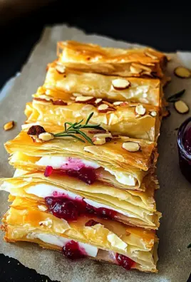 Cranberry and Brie Filo Crackers | Video