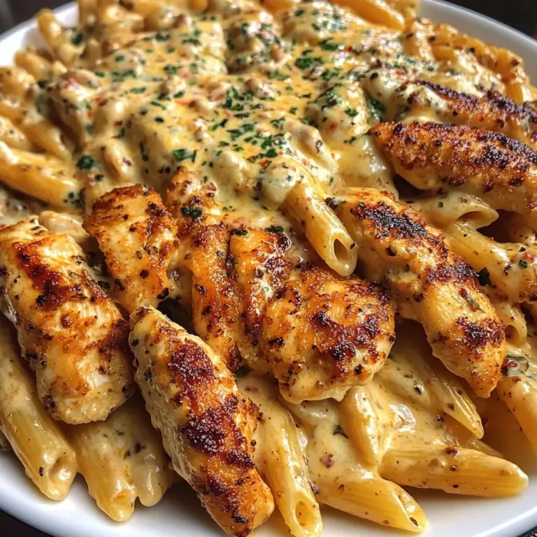 Creamy Cajun Three-Cheese Chicken Penne Recipe