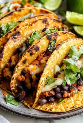 Crispy Sheet Pan Black Bean Tacos (Vegetarian)