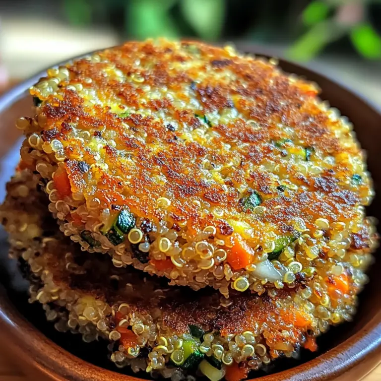 Delicious Crunchy Quinoa Veggie Patties for Ultimate Comfort