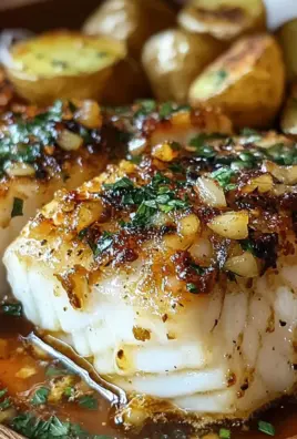 Garlic Butter Cod with Roasted Potatoes: A Culinary Delight
