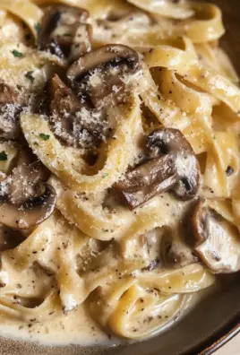 Gorgonzola Truffle Cream Sauce with Mushrooms