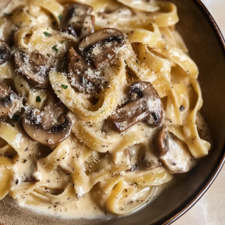 Gorgonzola Truffle Cream Sauce with Mushrooms