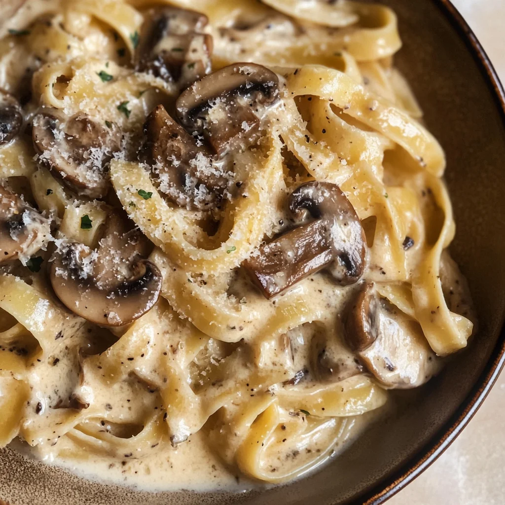 Gorgonzola Truffle Cream Sauce with Mushrooms