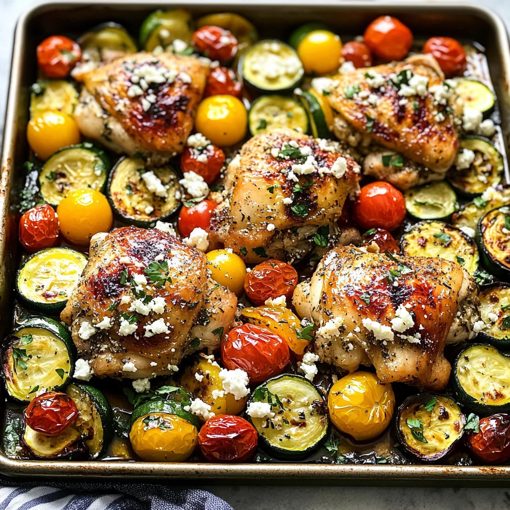 Greek Sheet Pan Chicken Dinner