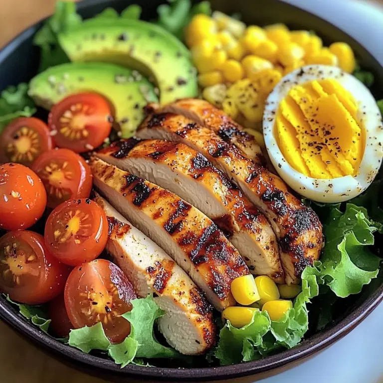 Grilled Chicken Power Bowl with Avocado & Corn