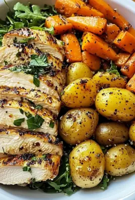 Herb Grilled Chicken with Roasted Potatoes, Carrots & Quinoa