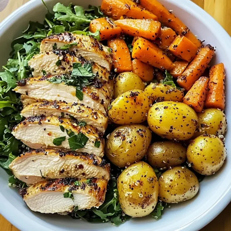 Herb Grilled Chicken with Roasted Potatoes, Carrots & Quinoa