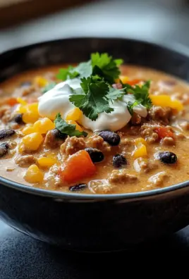 High Protein Creamy Taco Soup