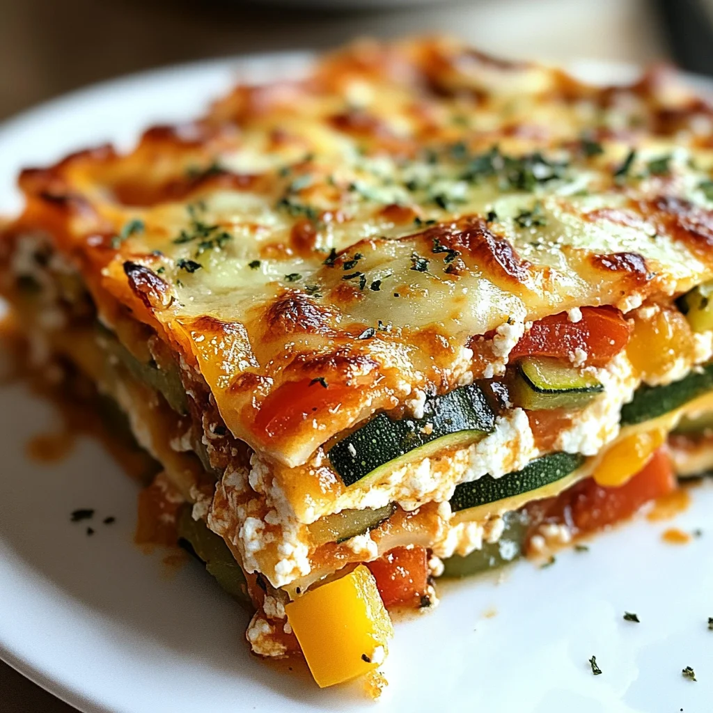 High Protein Veggie Lasagna