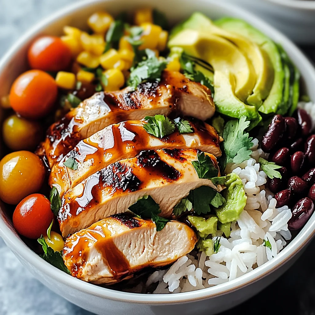 Honey Chipotle Chicken Rice Bowls