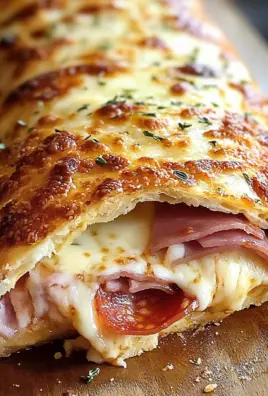 Italian Stromboli Stuffed Bread