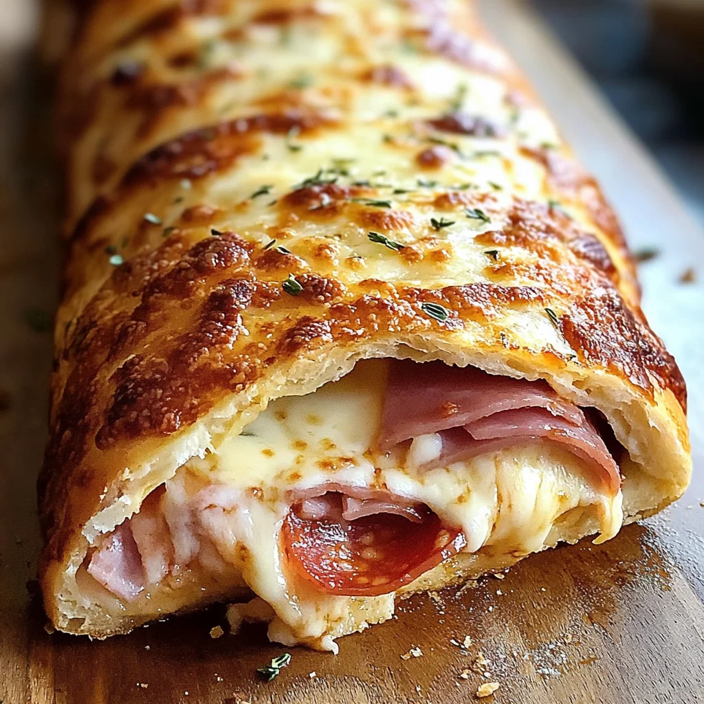 Italian Stromboli Stuffed Bread