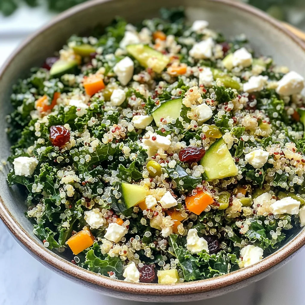 Kale Quinoa Salad - With Lemon Dressing