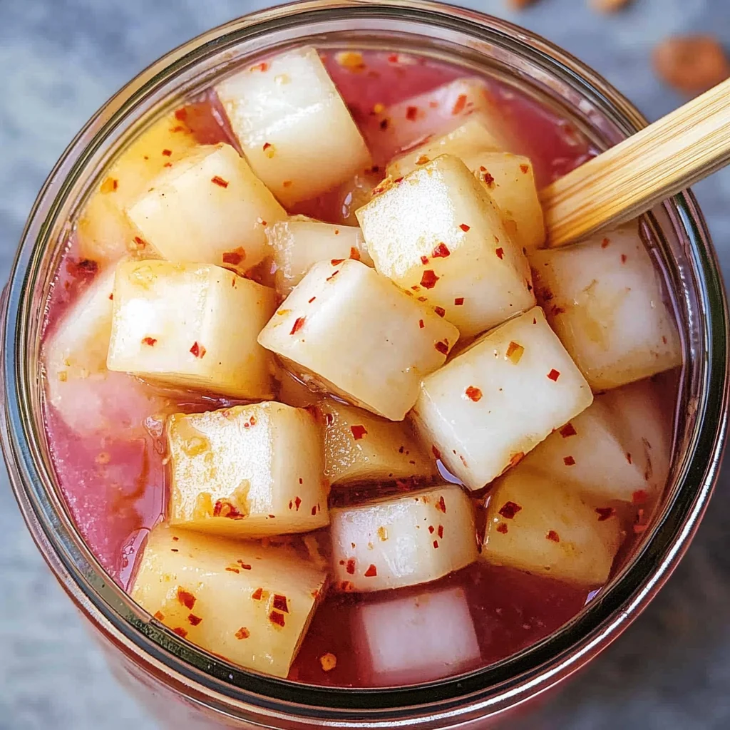Korean Pickled Radish (Pickled Daikon Radish)