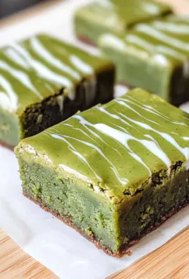 Matcha Mochi Brownies