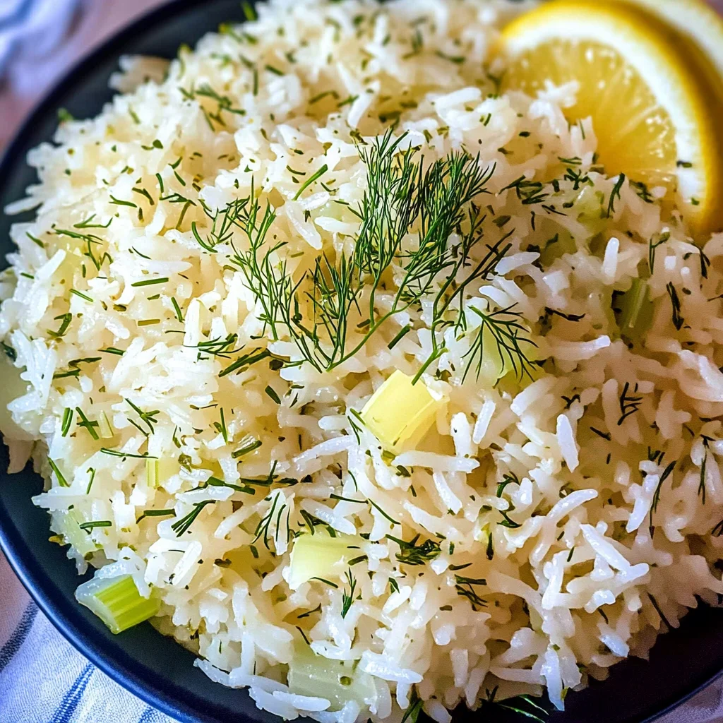 Mediterranean Basmati Rice with Lemon & Dill