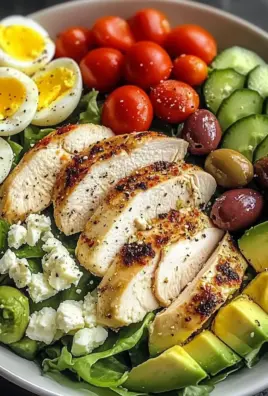 Mediterranean Chicken & Egg Power Salad