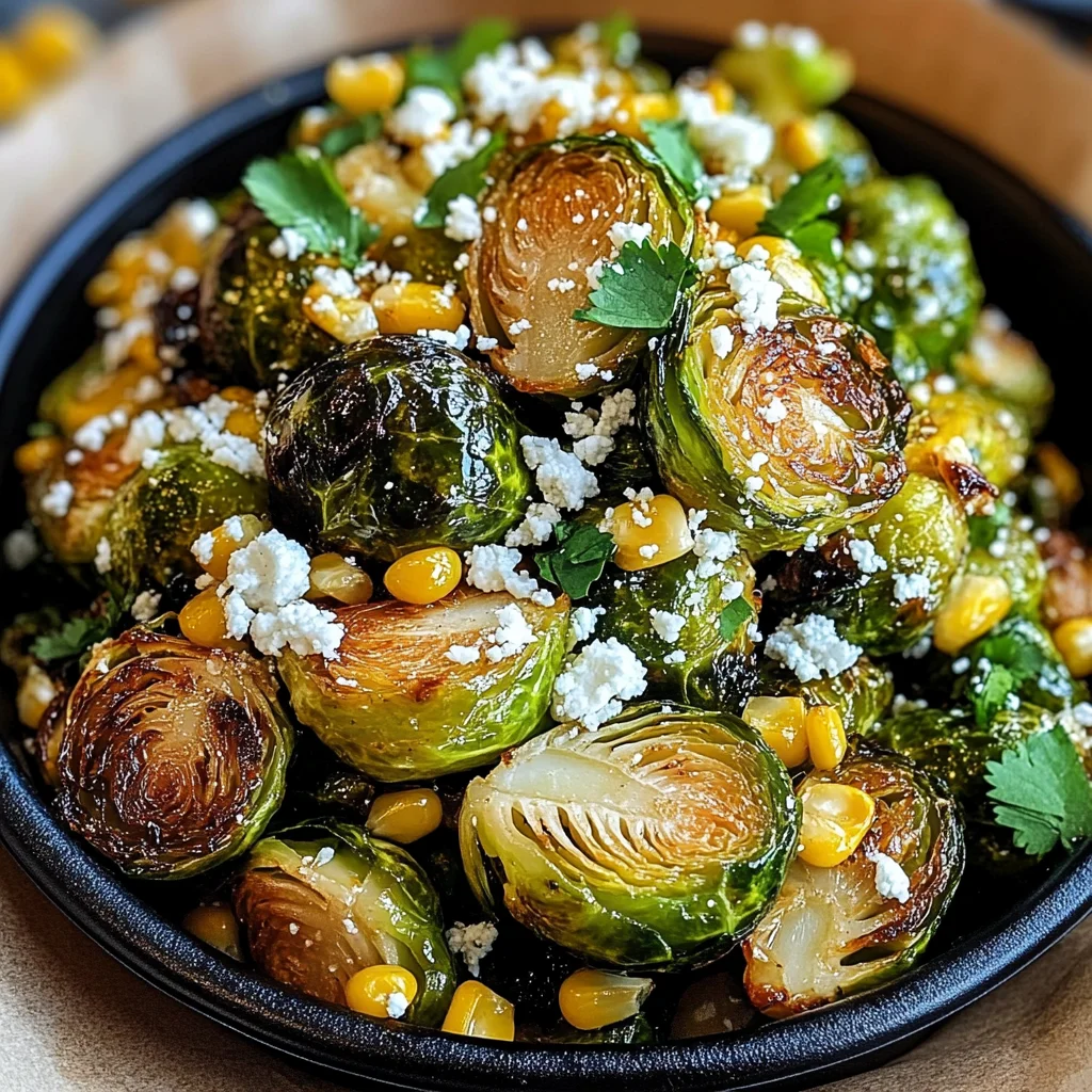Mexican Street Corn Brussels Sprouts: A Flavorful Twist on a Classic Dish
