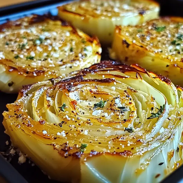 Oven Roasted Garlic Cabbage Steaks