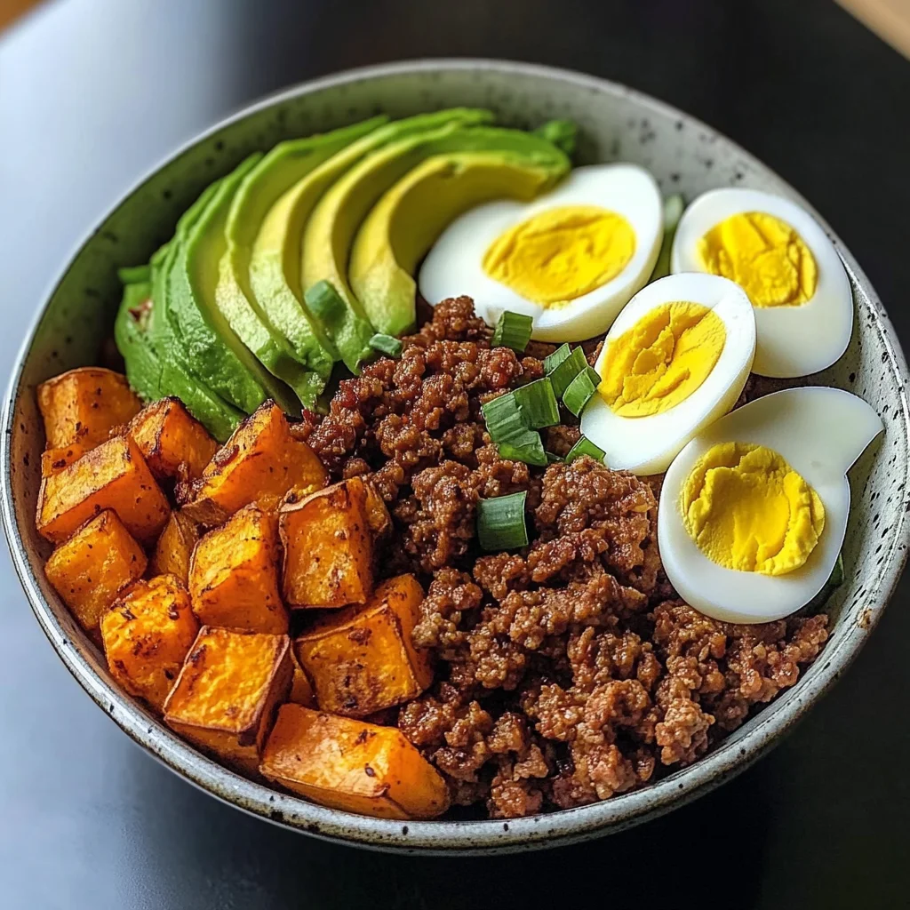 Protein Power Bowl with Sweet Potatoes & Avocado