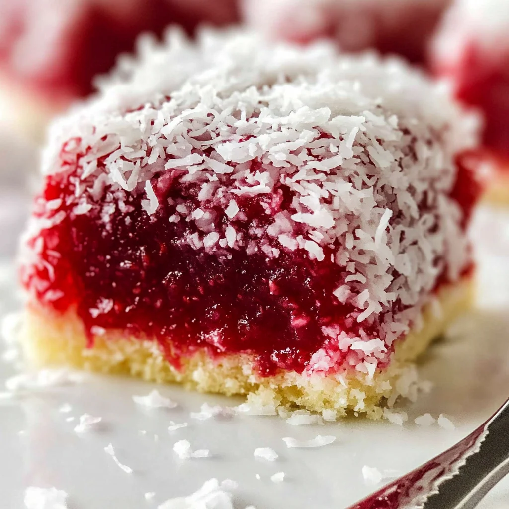 Raspberry Lamingtons