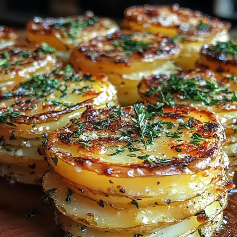 Roasted Garlic Parmesan Potato Stacks: A Flavorful Side Dish