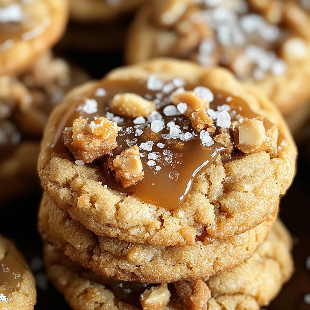 Salted Caramel Crunch Cookies