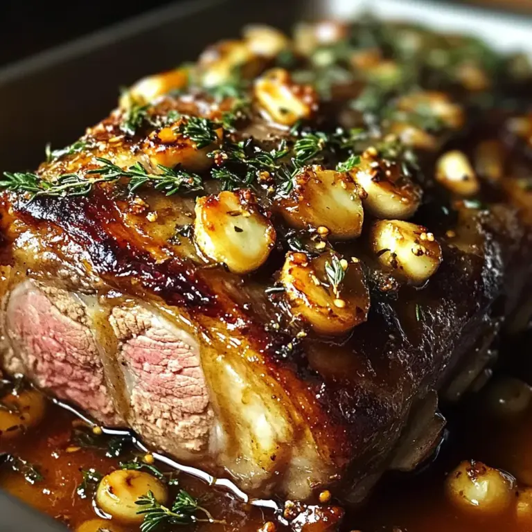 Slow-Roasted Lamb Shoulder with Honey-Garlic Mustard Glaze