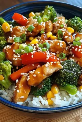 Sticky Teriyaki Chicken Stir-Fry Bowl