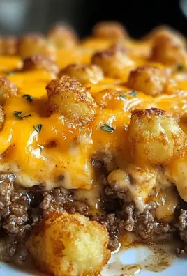 Tater Tot Casserole with Ground Beef