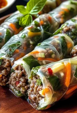 Thai Basil Beef Rolls – Fresh Thai Flavors in Every Bite