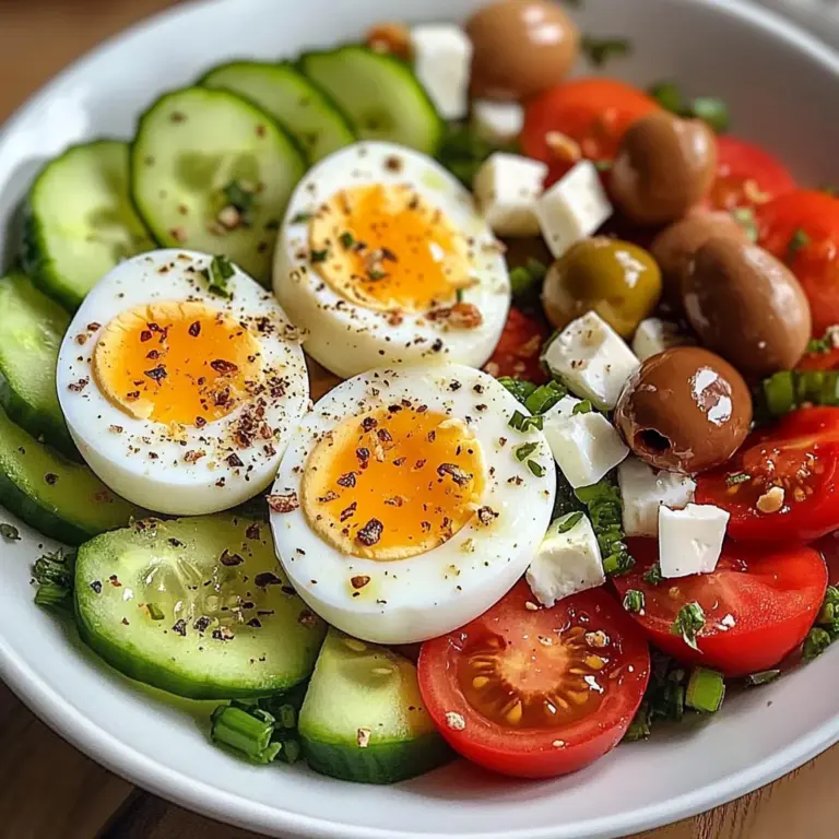 Turkish-Style Protein Plate with Eggs, Feta & Veggies