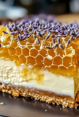 Ultimate Lemon Lavender Cheesecake with Honeycomb Magic