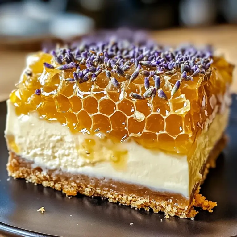 Ultimate Lemon Lavender Cheesecake with Honeycomb Magic