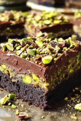 Vegan Pistachio Cream Brownies