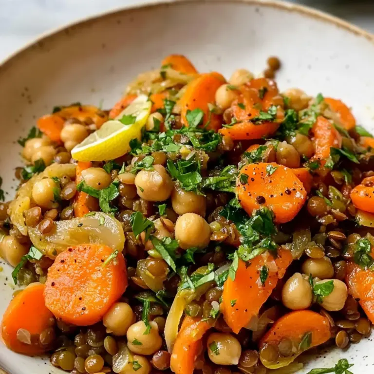 Warm Chickpea and Lentil Salad with Carrots: A Tasty Delight!