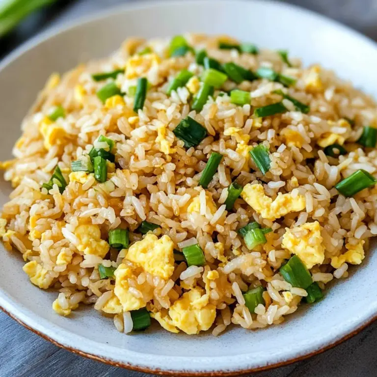 10 min. Easy Egg Fried Rice (only 6 ingredients!)