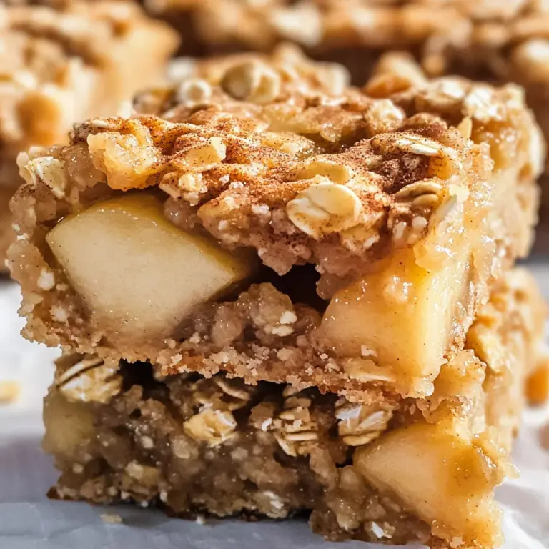Apple Pie Oatmeal Bars